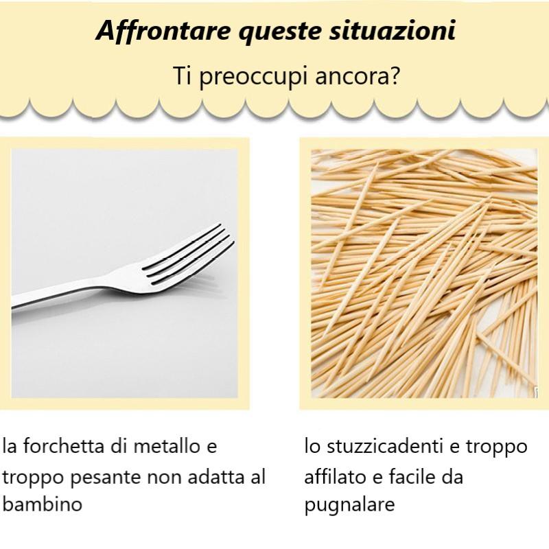 🍒Formiche laboriose che spostano la forchetta della frutta