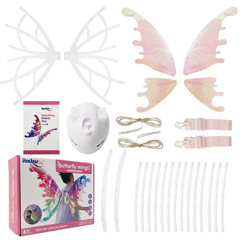 ✨🦋✨Giocattoli da esterno per bambini con ali di farfalla elettriche