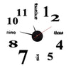 Orologio da parete moderno senza punzonatura fai-da-te