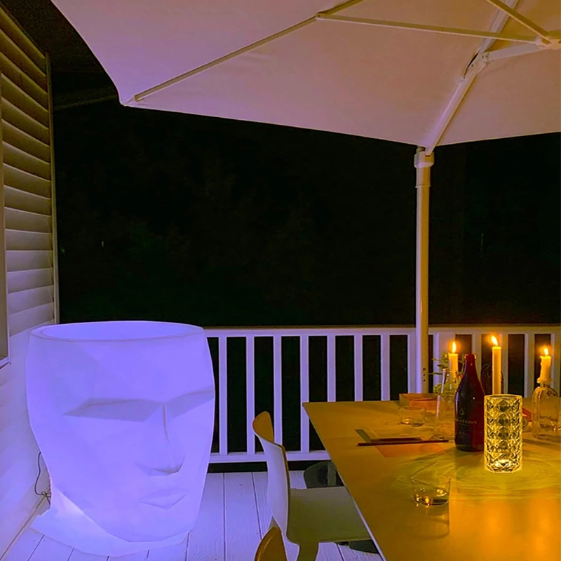 🎉 Speciale estate 🎉Lampada Da Atmosfera Con Ombra Rosa