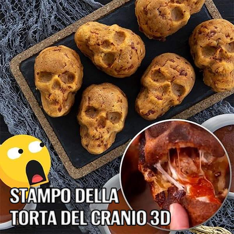 Stampo per torta teschio 3D