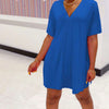 Abito Con Scollo A V E Set Di Pantaloncini