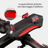 Supporto per cellulare con luci per biciclette