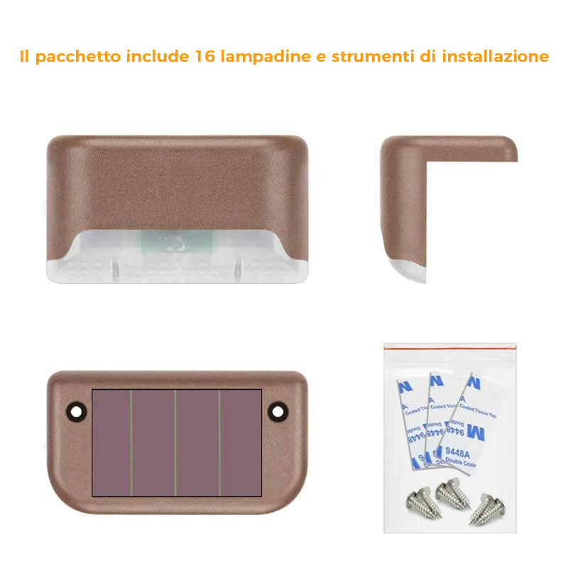 Lampada solare impermeabile per uso esterno
