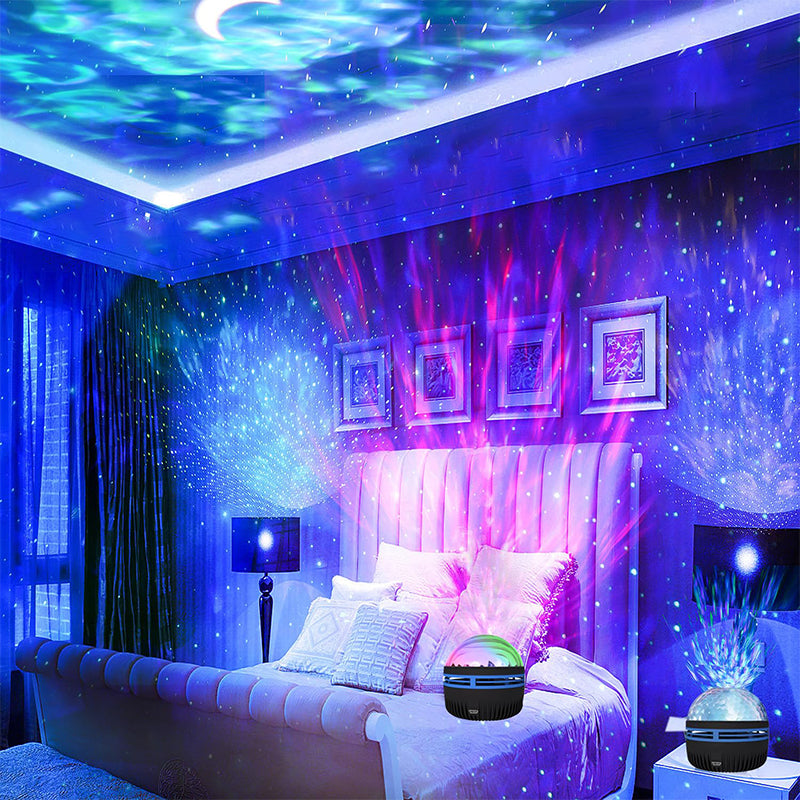 💜Proiettore 2 in 1 dell'aurora boreale e delle onde dell'oceano