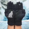 Guanti in Cotone Stile Gatto
