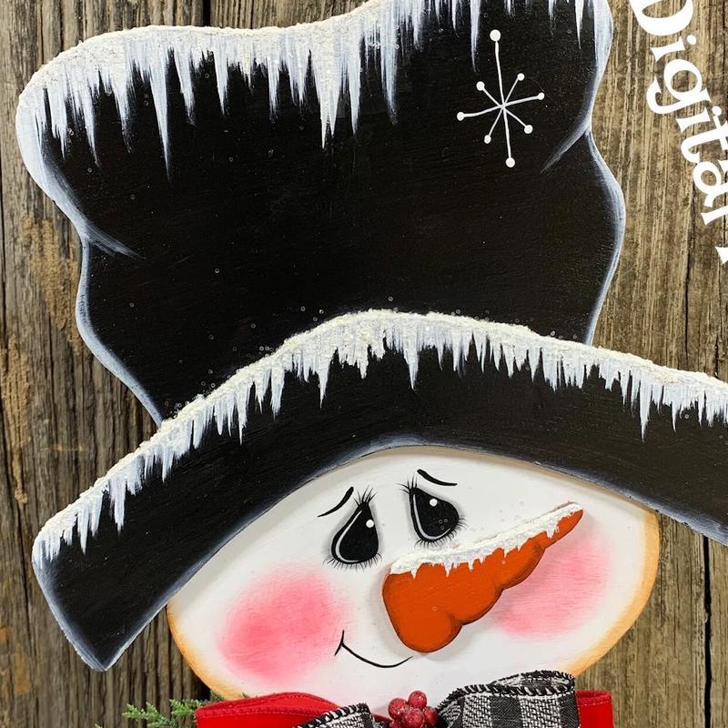 Decorazione natalizia con pupazzo di neve