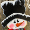 Decorazione natalizia con pupazzo di neve