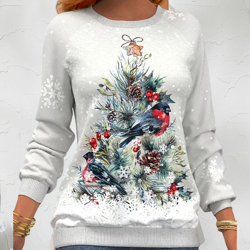 Maglione con motivo albero di Natale
