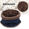 Caldo cappello lavorato a maglia con sciarpa (donna e uomo)