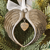 Carillon di vento con ali d'angelo
