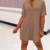 Abito Con Scollo A V E Set Di Pantaloncini