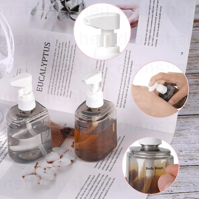 Set di flaconi da viaggio portatili con dispenser per shampoo