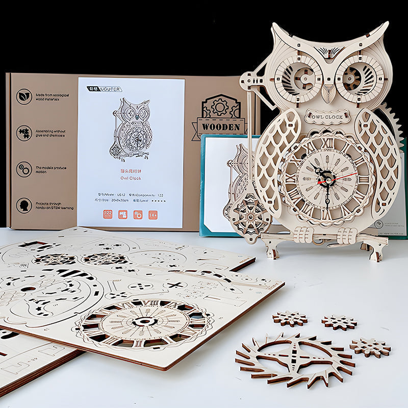 🦉Set di puzzle modello meccanico in legno super
