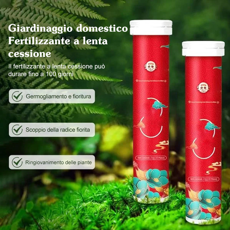 Compresse fertilizzanti universali da giardino a rilascio lento