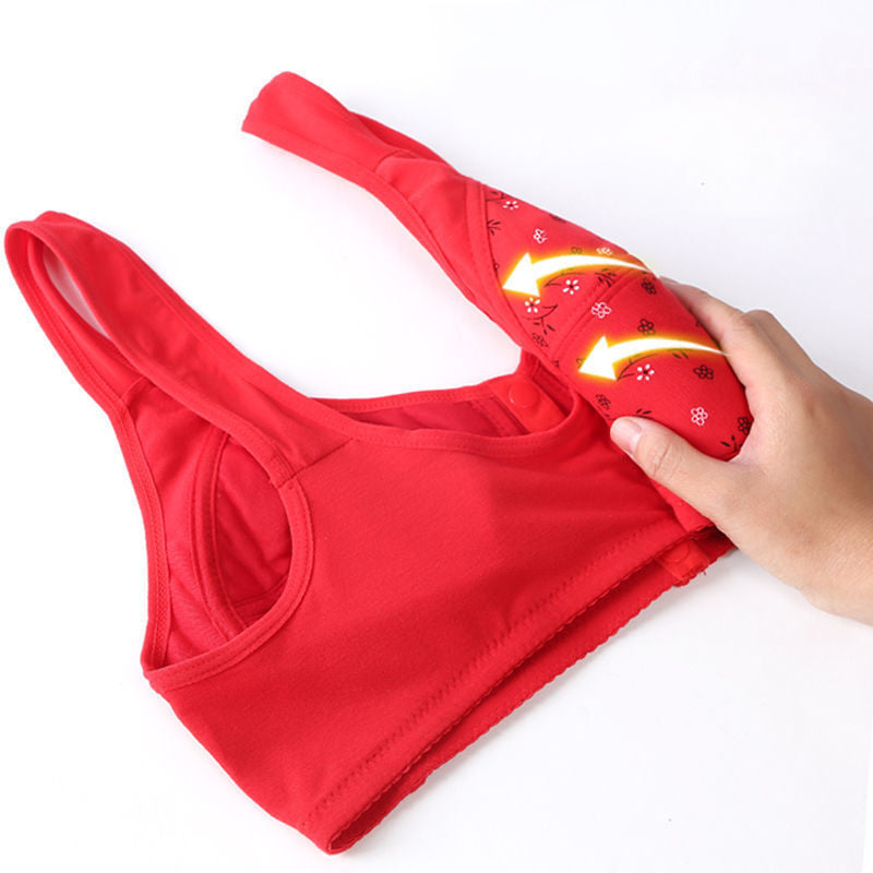 Comodo reggiseno con bottone frontale