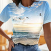 T-shirt Da Donna Stampata In 3D Casual