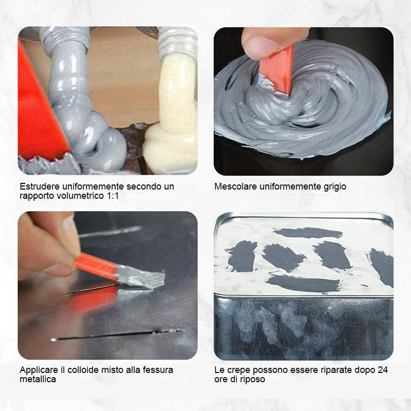 (🔥Saldi🔥) Pasta riparatrice per la saldatura a freddo dei metalli