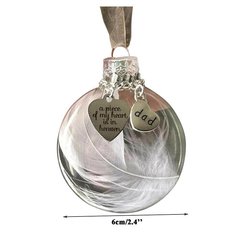 Ornamenti Di Palle Di Piume Di Natale