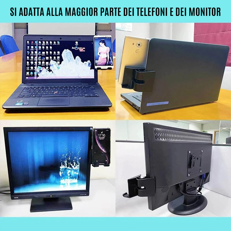 SUPPORTO PER TELEFONO LATERALE PER LAPTOP