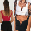 Camicia slim, scollo a V