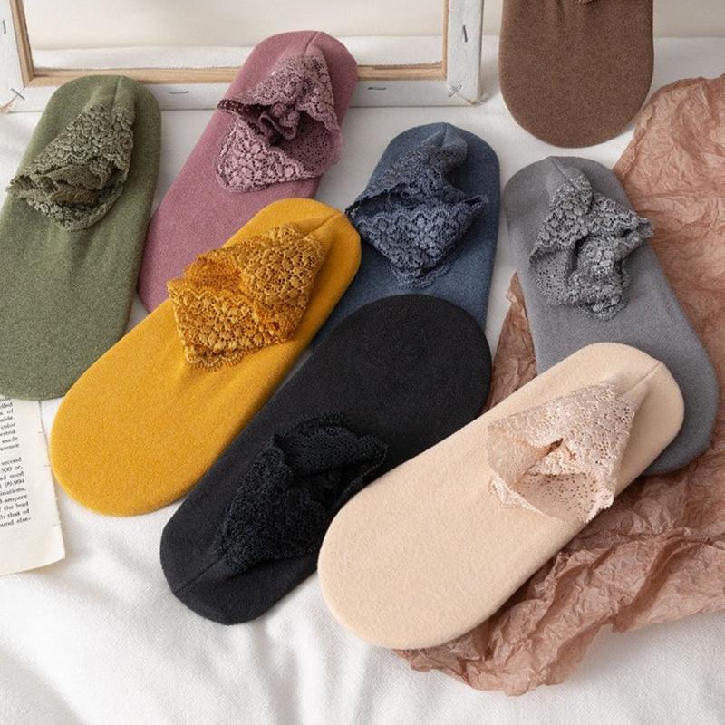 Calzini più caldi in pizzo di nuova moda—19,99€ 4 paia /29,99€ 8 paia compra più offerte di più！！