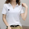Camicia A Maniche Corte Con Scollo A V