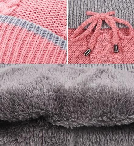 Set di sciarpe invernali da donna 3PCS