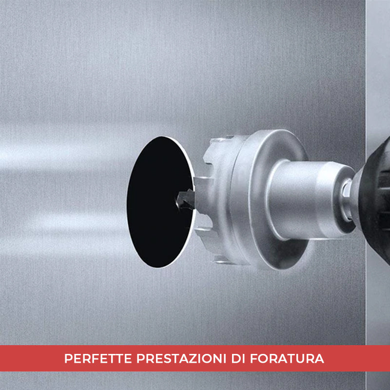Set di punte da trapano per seghe a tazza (12 pezzi)
