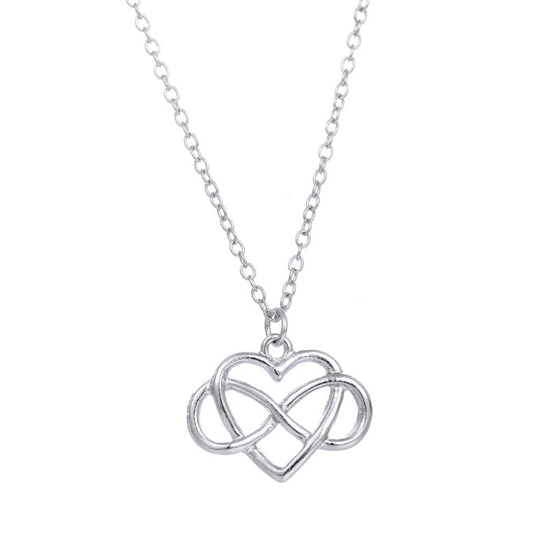Collana della migliore amica della sorella non organica con fiocco d'amore