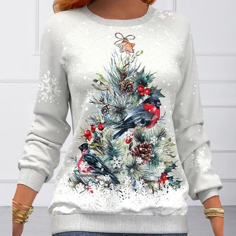 Maglione con motivo albero di Natale