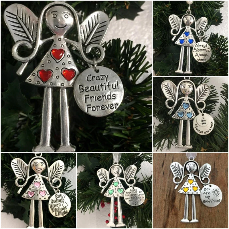 👼🏽Crazy Beautiful Friends Forever - Angelo ornamento regalo di Natale