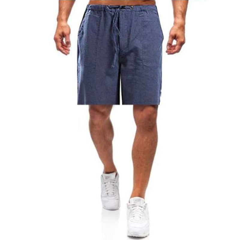 Pantaloncini Di Lino Casual Da Uomo Casual