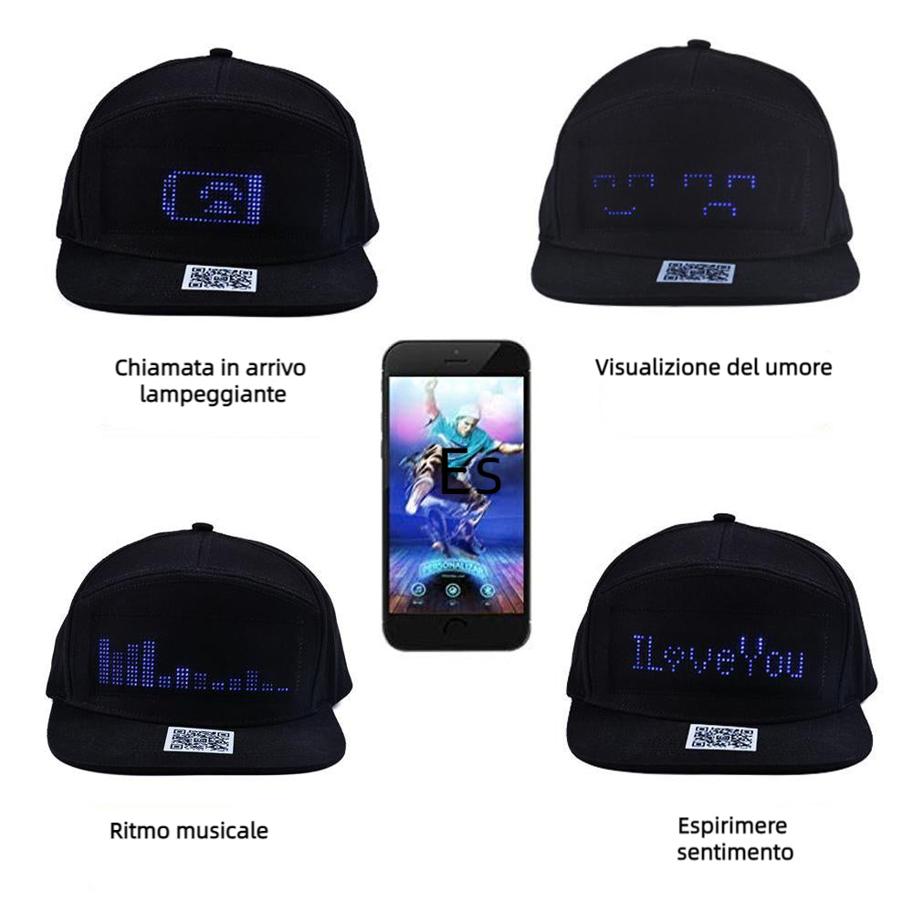 Cappello Con Messaggio A LED
