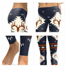 Leggings elastici con stampa mimetica