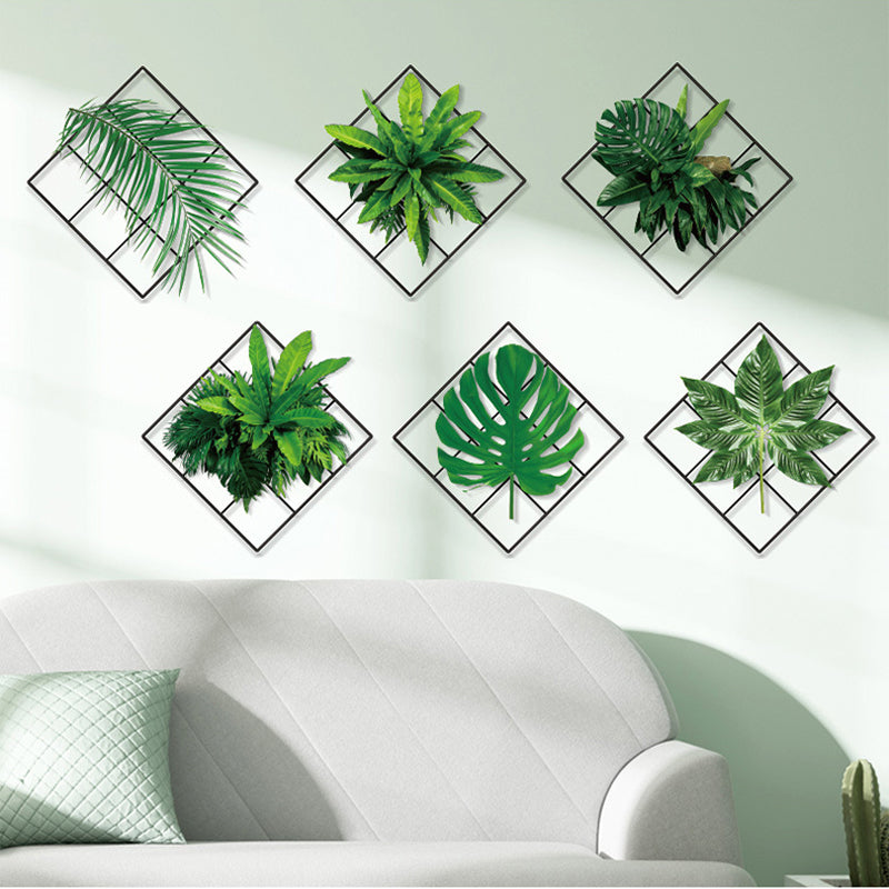 Adesivo da parete pianta verde 3D