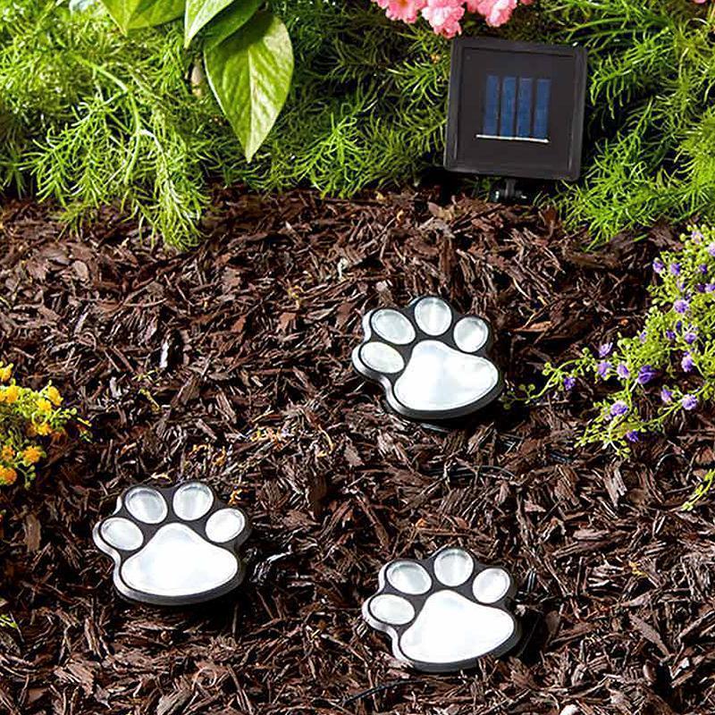 Luce solare da giardino con artiglio d'orso