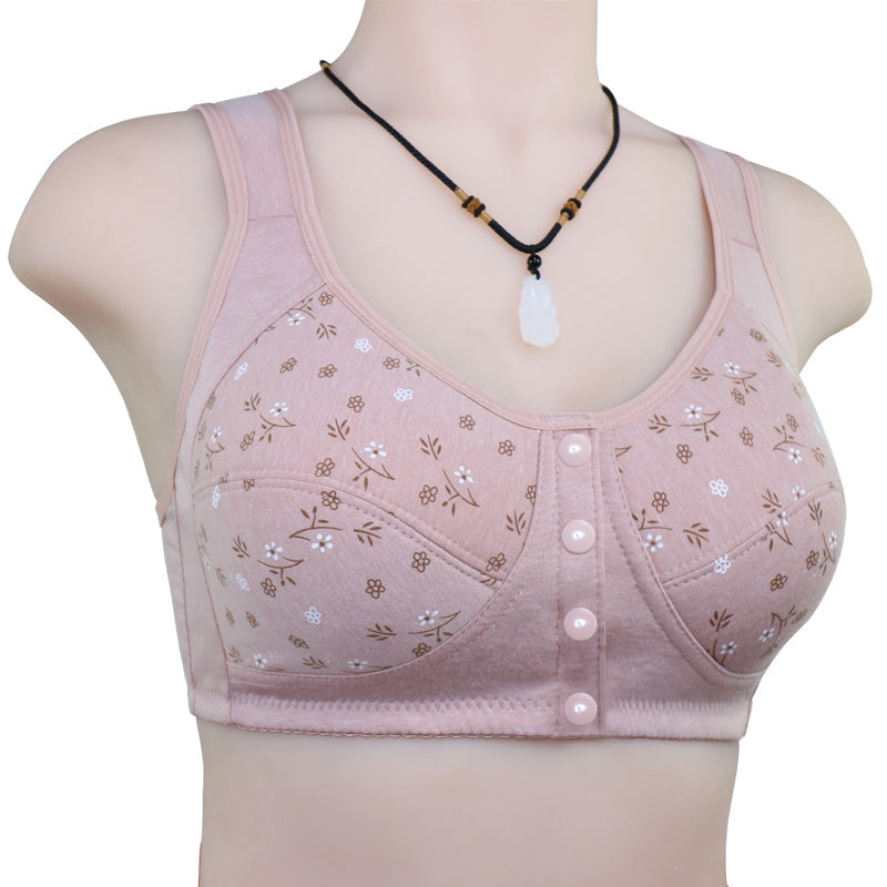 Comodo reggiseno con bottone frontale