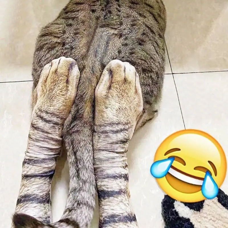 Calzini con zampe di animali con stampa 3D