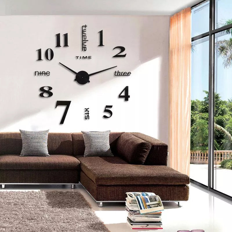Orologio da parete moderno senza punzonatura fai-da-te