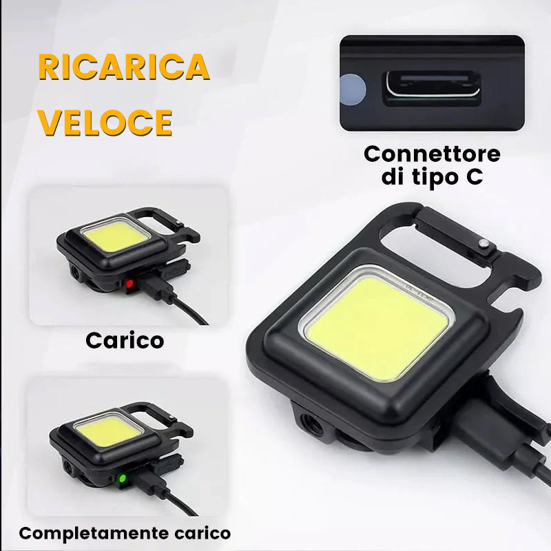 ✨Luce di emergenza portachiavi multifunzionale