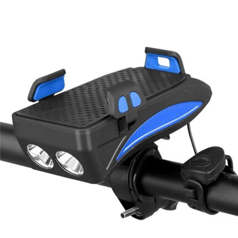 Supporto per cellulare con luci per biciclette