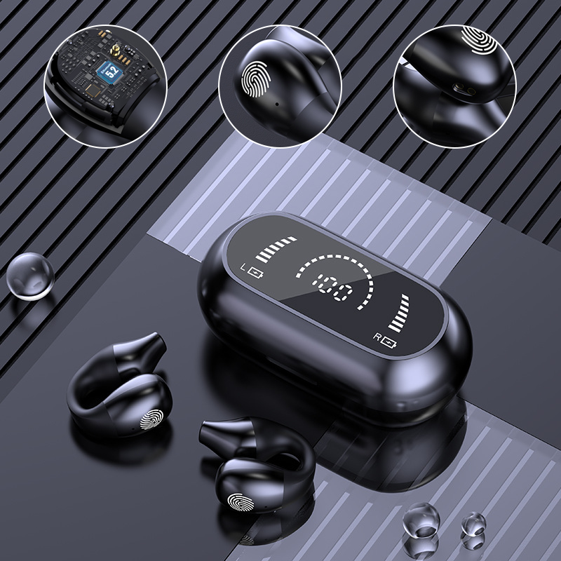 🔥 vendita calda 🔥Auricolare Bluetooth senza fili con clip per l'orecchio