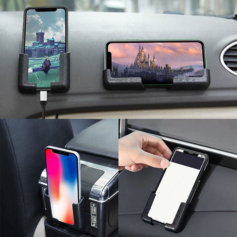 Supporto per telefono per auto con montaggio su cruscotto autoadesivo