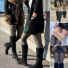 Collant caldi traslucidi finti con gambe impeccabili