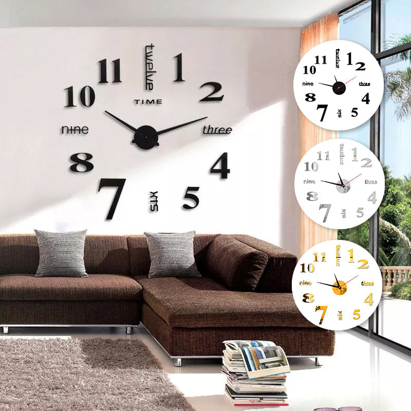Orologio da parete moderno senza punzonatura fai-da-te
