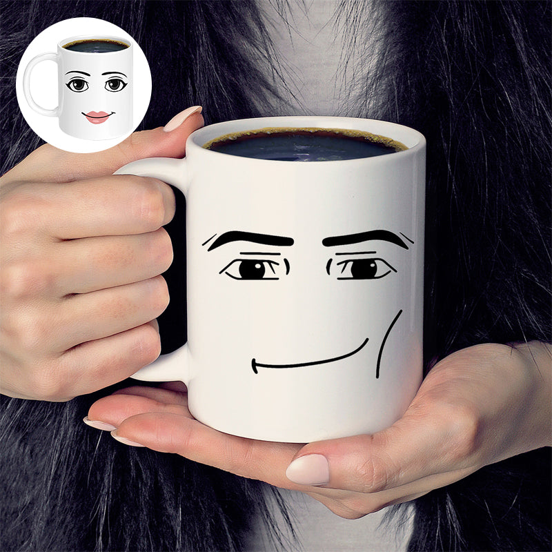 Tazza in ceramica con stampa di emoji