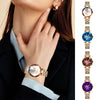 Orologio impermeabile da donna con quadrante con diamanti stellati