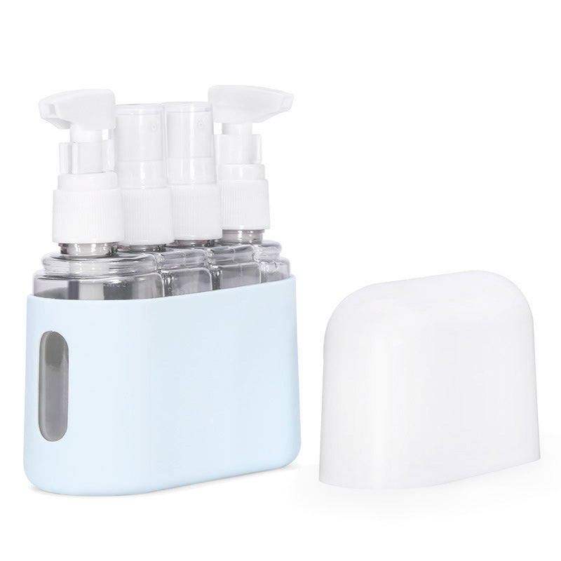 Set di flaconi da viaggio portatili con dispenser per shampoo