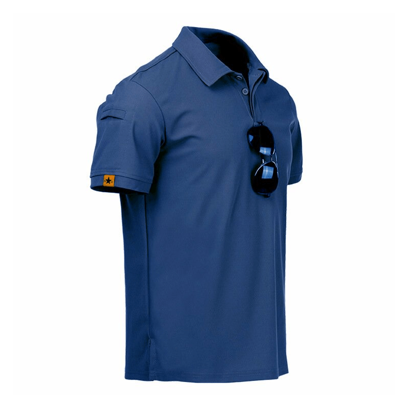 Polo da uomo ad asciugatura rapida per esterni